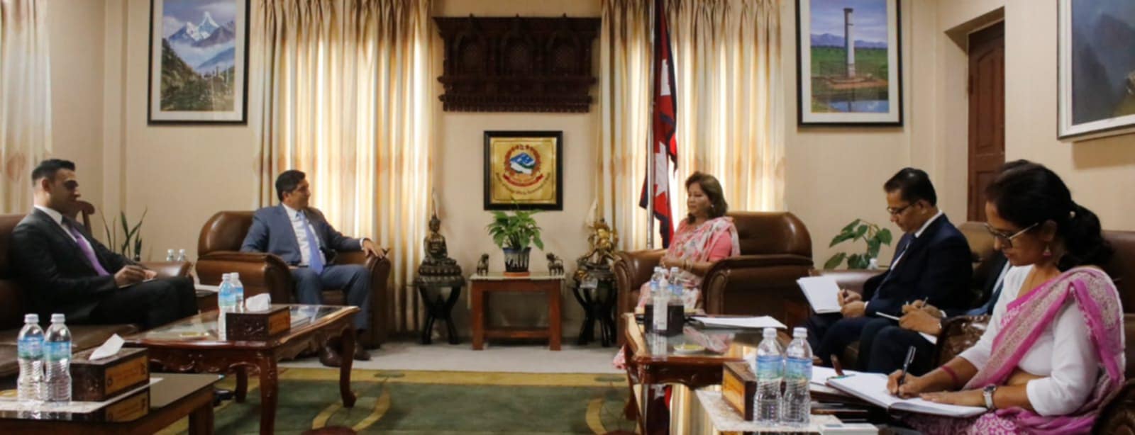 Courtesy meeting between Foreign Minister Dr. Arju Rana Deuba and Ambassador of Pakistan to Nepal Abrar H Hashmi